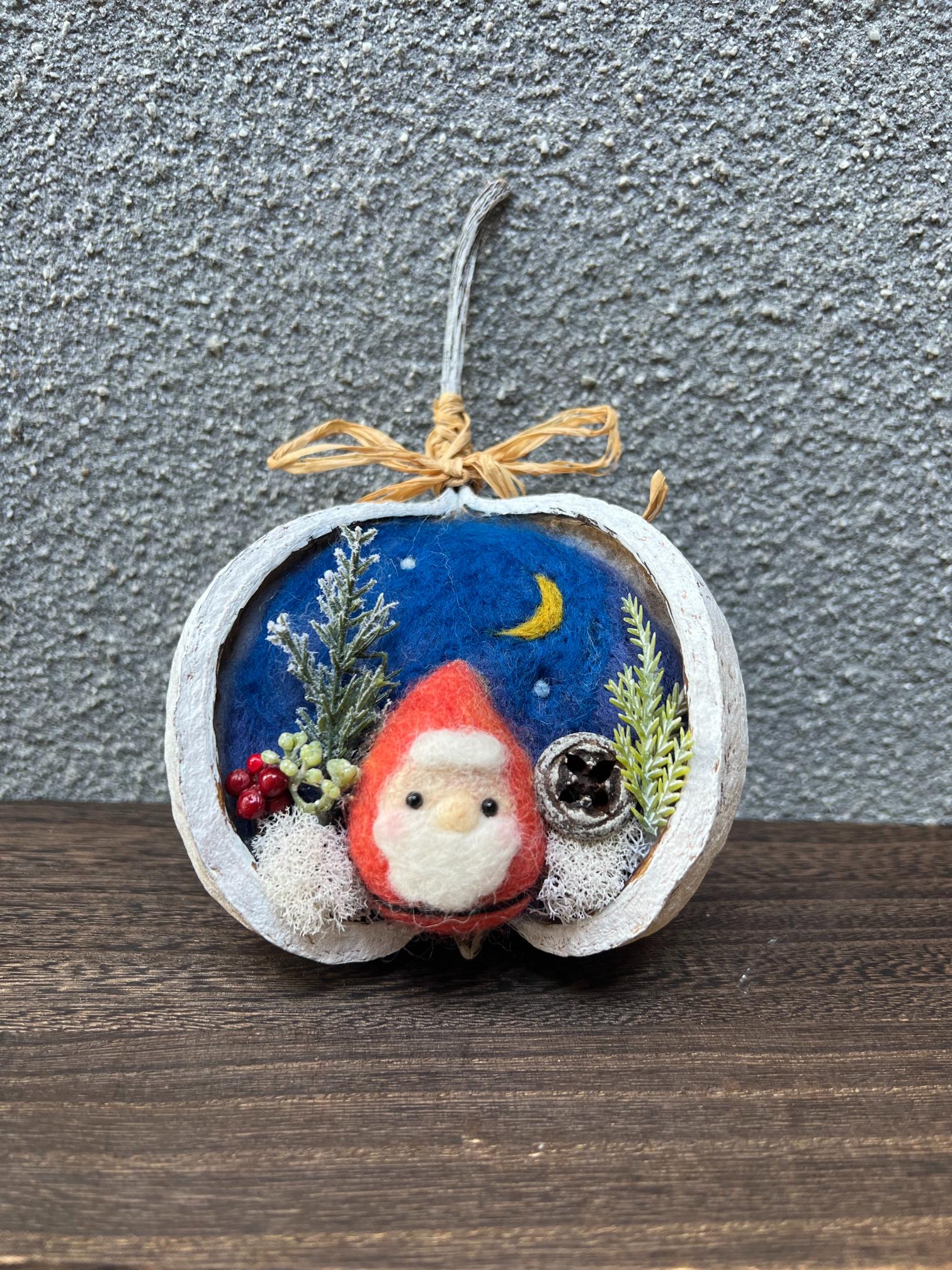 【11/30(日)1日講習会】羊毛で飾るブッダナッツアレンジ 001