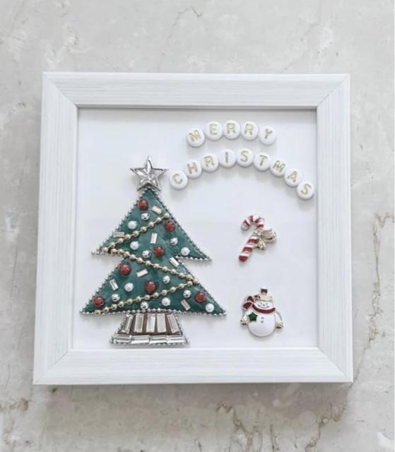 【12/6(土)1日講習会】グルーデコで彩る大人のためのクリスマスフレーム作り 001