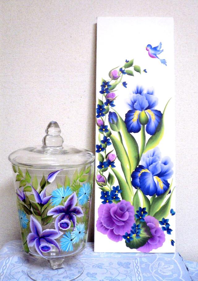 ～ガラスにも描ける～ワンストロークペインティング