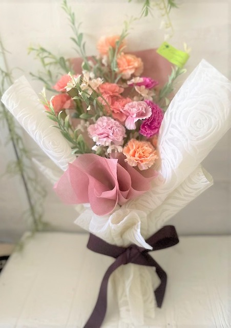 【４／２９（月・祝）】置くだけで空気を綺麗にするカタリーヌフラワーの花束（韓国式ラッピング付き）