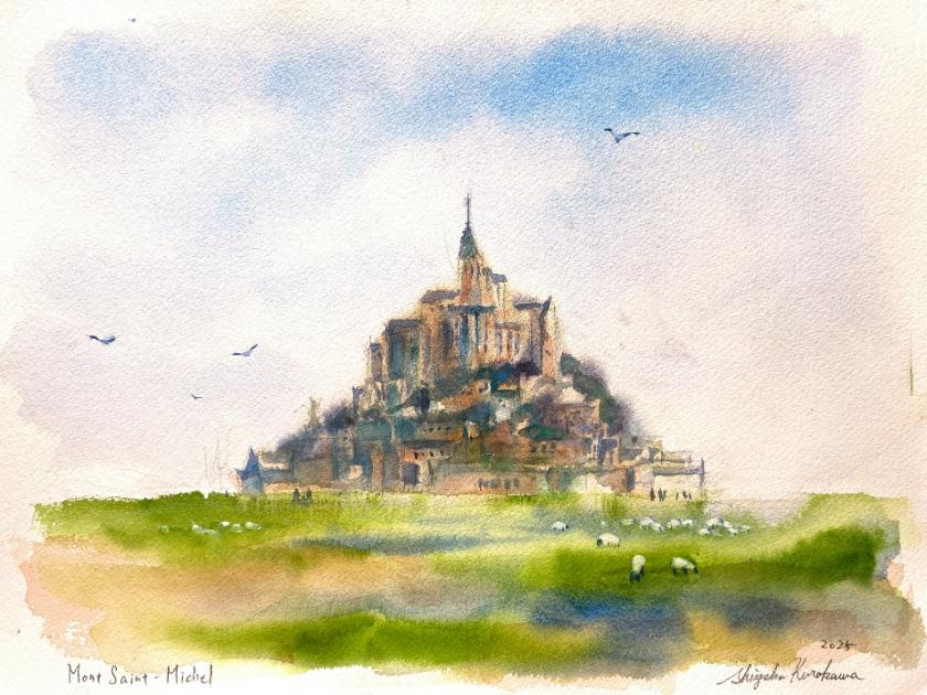 【１０／２２（水）秋の１日講習会】透明水彩絵具でフランスの風景画を描いてみましょう！